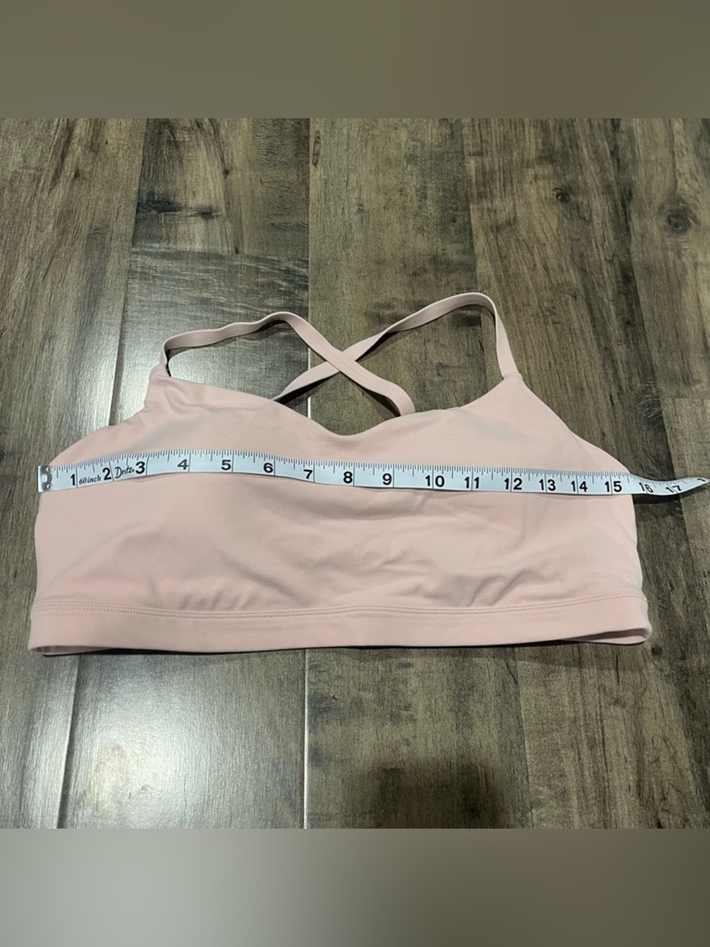 Athleta Elation Strappy Sports Bra Pink Size L Large Yoga Low Impact - Picture 10 of 11